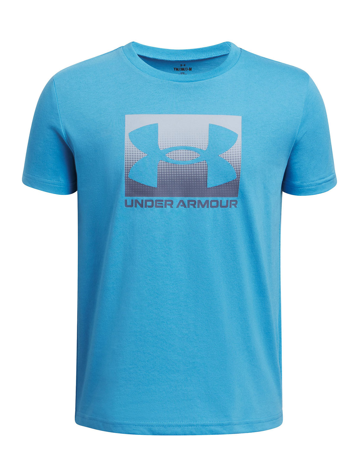 Polera manga corta Under Armour boxed sports azul para niños