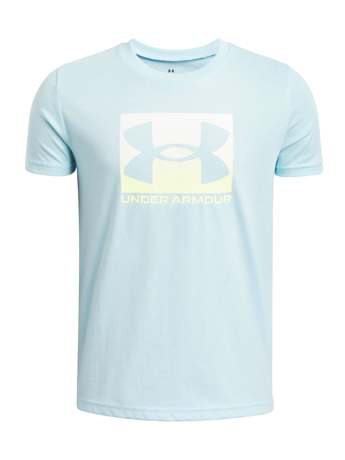 Polera manga corta Under Armour boxed sports azul para niños