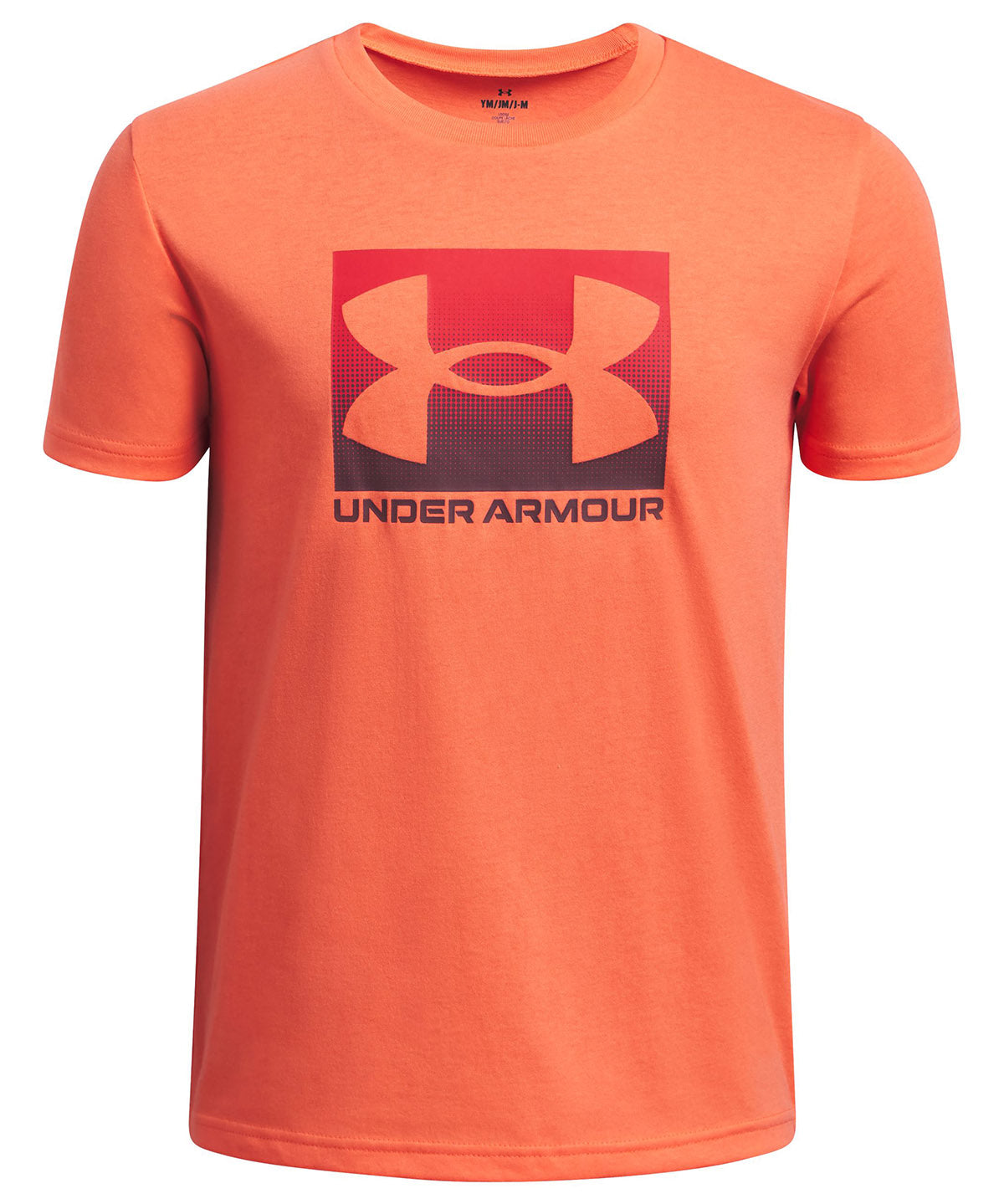 Polera manga corta Under Armour boxed sports naranjo para niños