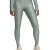 Calzas Heatgear Rib verde para mujer Under Armour