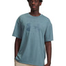 Polera manga corta Lifestyle para Hombre Heavyweight Oversized Azul Under Armour