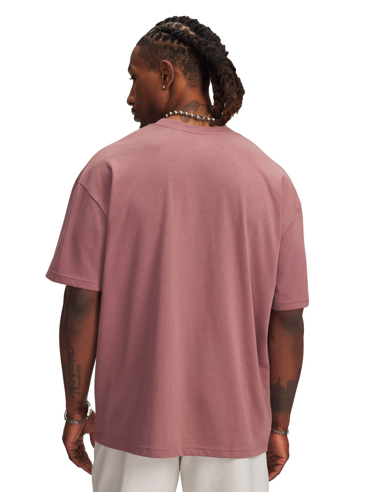 Polera manga corta Lifestyle para Hombre Heavyweight Oversized café Under Armour