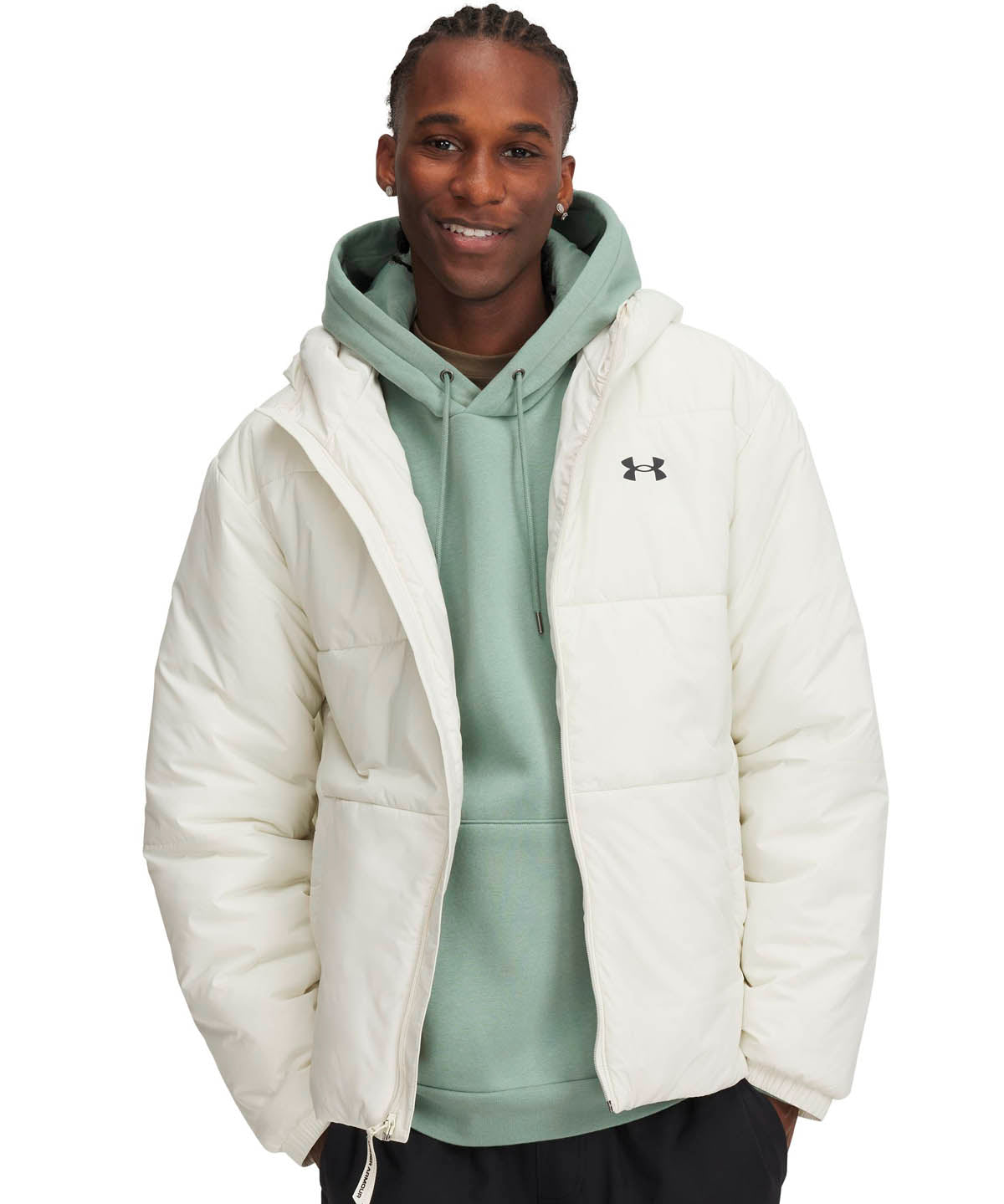 Chaqueta Under Armour ligera Insulada crema para hombre