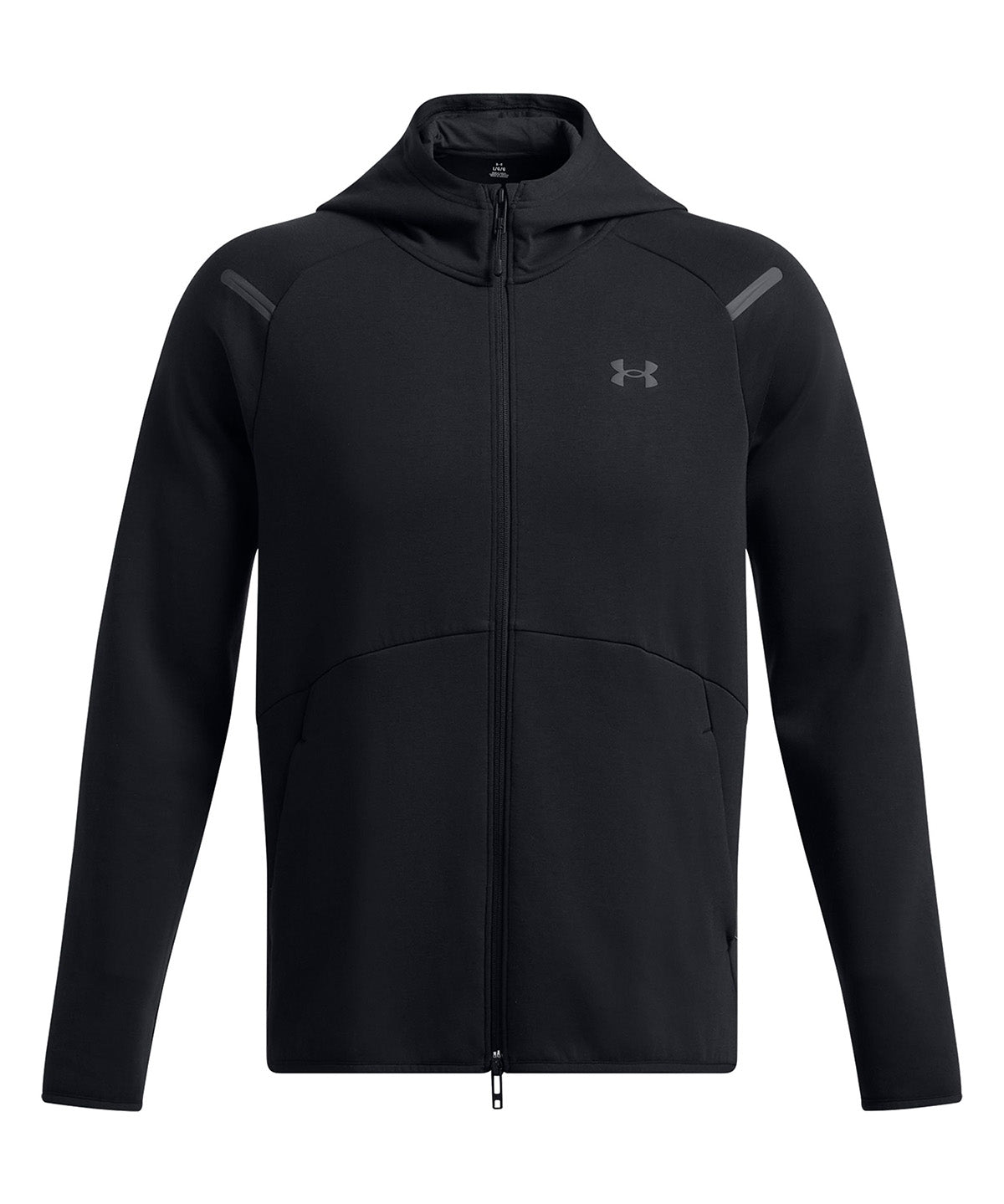 UA Unstoppable Fleece Full Zip Poleron negro para hombre