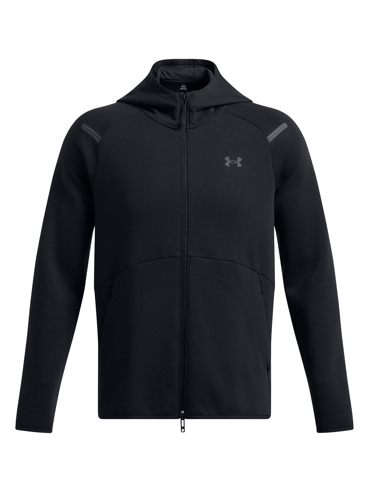 UA Unstoppable Fleece Full Zip Poleron negro para hombre