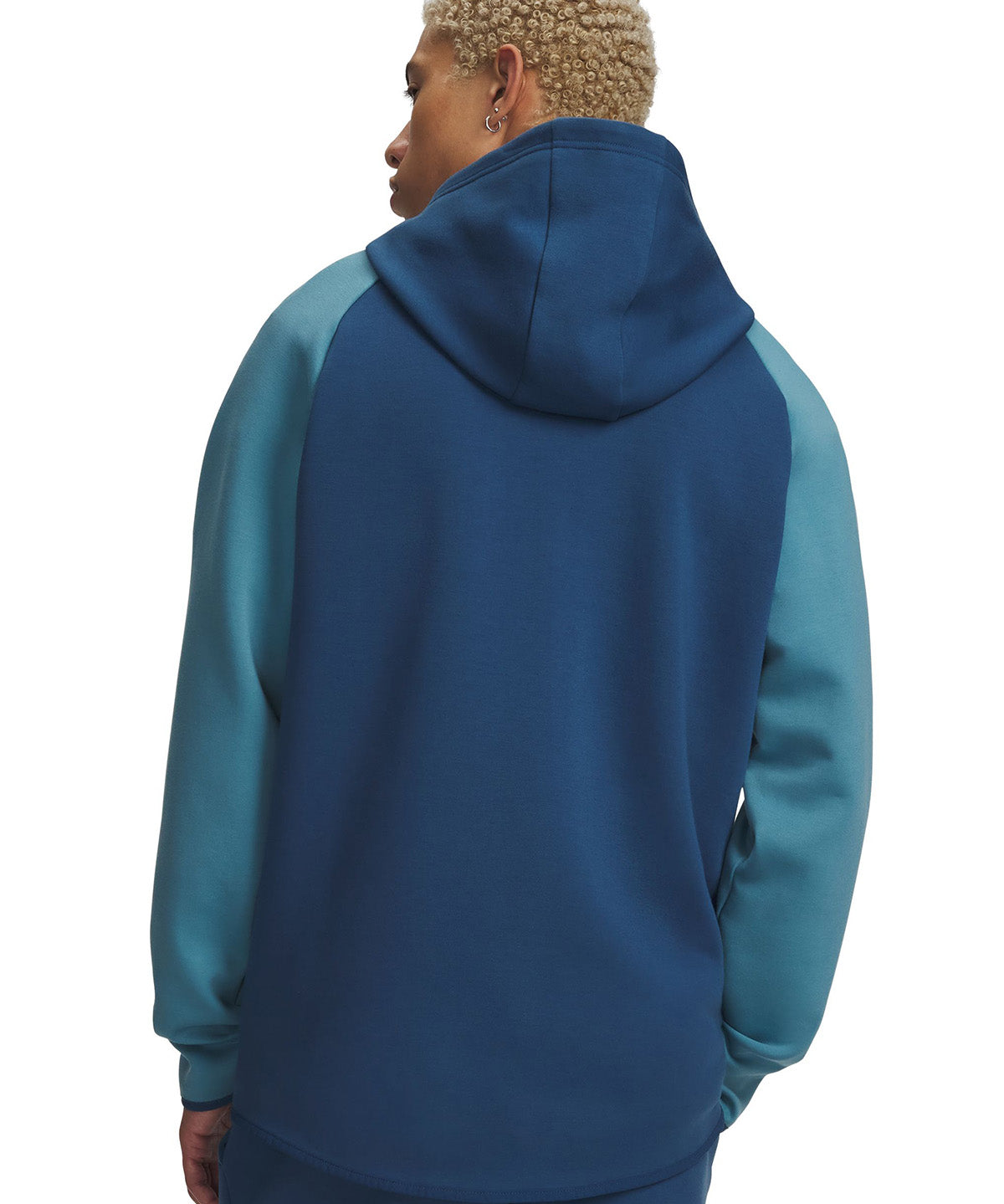 UA Unstoppable Fleece Full Zip Poleron azul para hombre