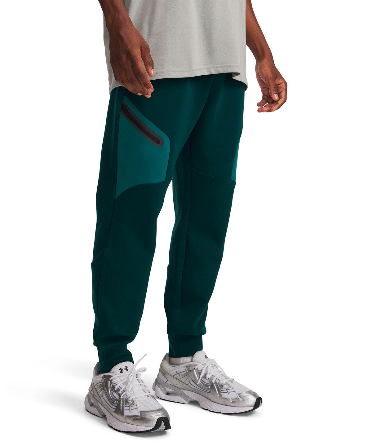 UA Unstoppable Fleece verde para hombre