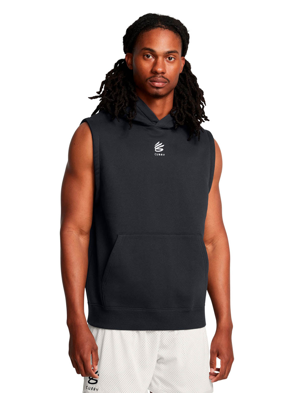 Polerón sin manga Basketball para Hombre Curry Splash Negro Under Armour