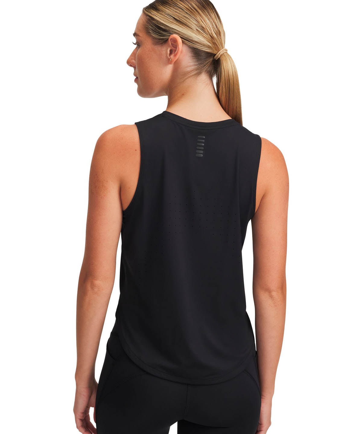 Polera sin mangas Running para mujer Launch Elite negro Under Armour
