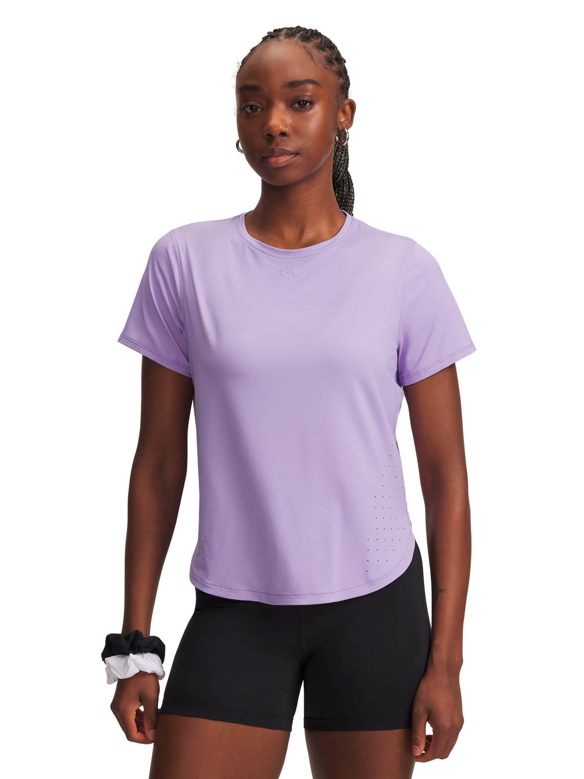 Polera manga corta Running para Mujer Launch Elite Morado Under Armour