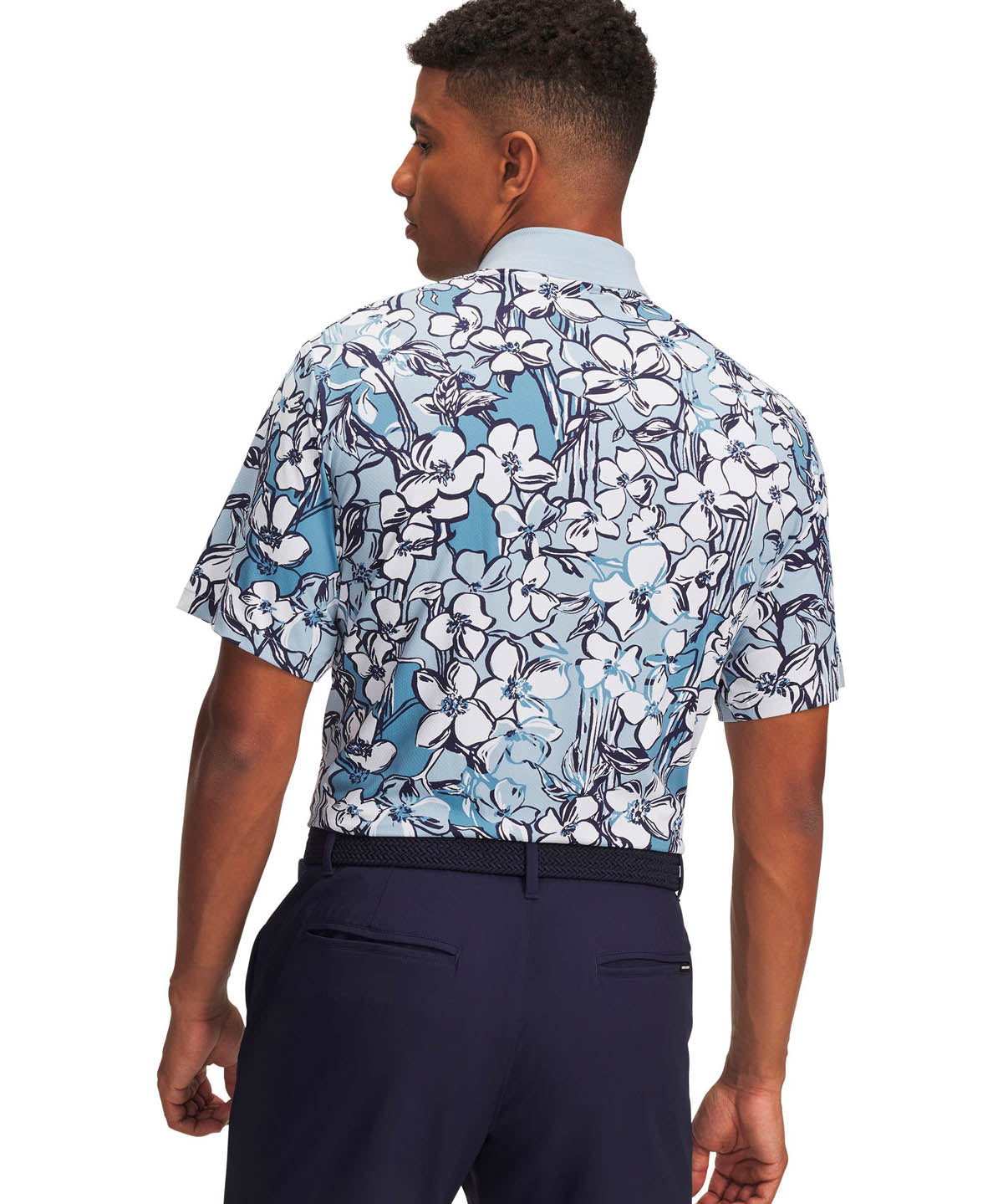 Polera manga corta Golf para Hombre Drive Chill Azul Under Armour