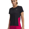 Polera manga corta UA Trail Run negro para mujer