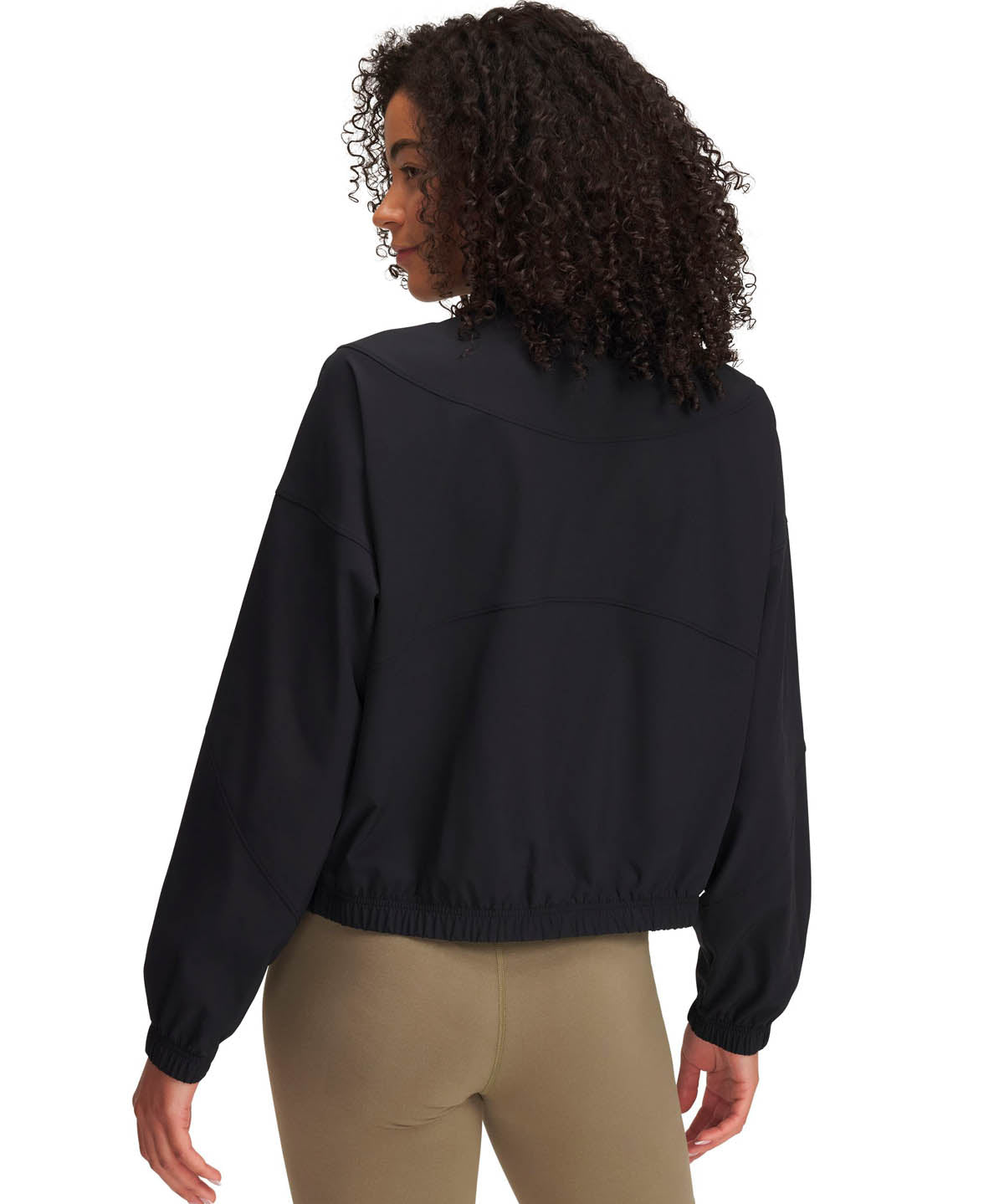 Chaqueta Lifestyle para mujer Rival Woven negro Under Armour