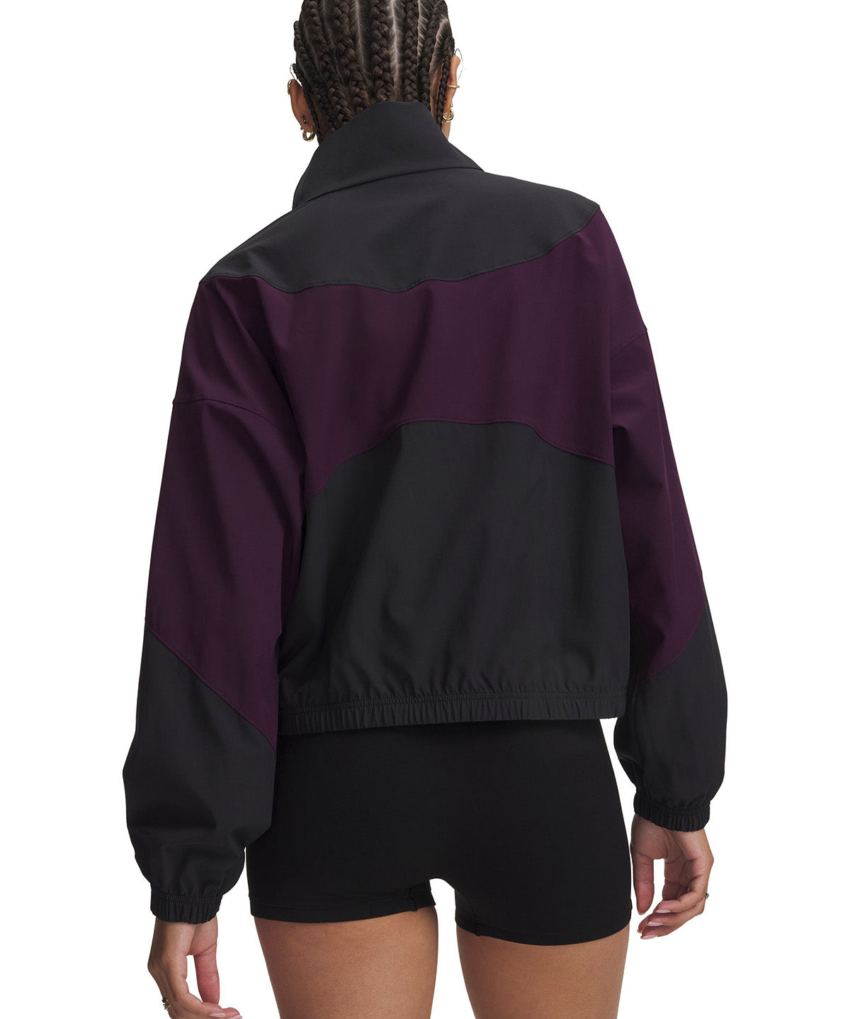 Chaqueta UA Rival Woven negra para mujer