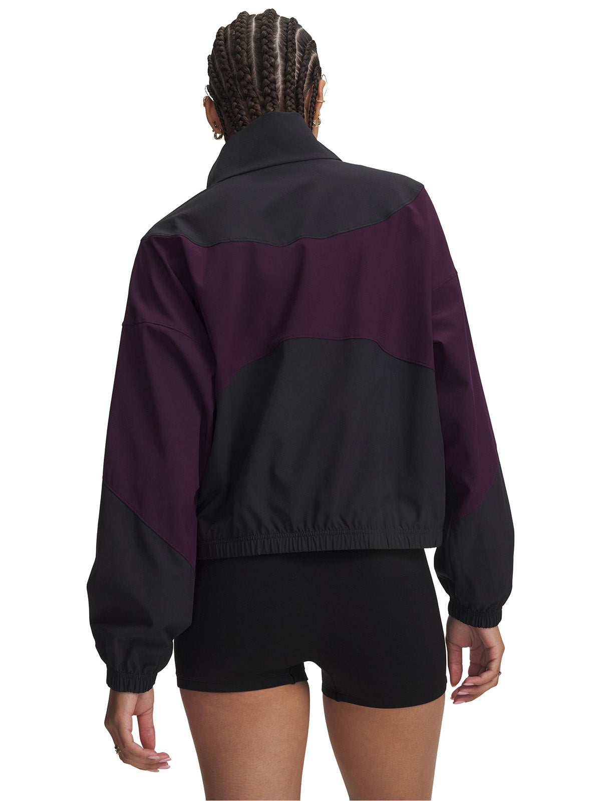 Chaqueta UA Rival Woven negra para mujer