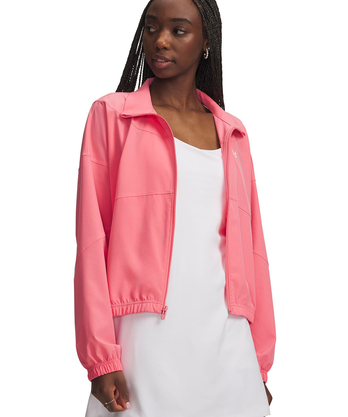 UA Rival Woven Chaqueta rosado para mujer