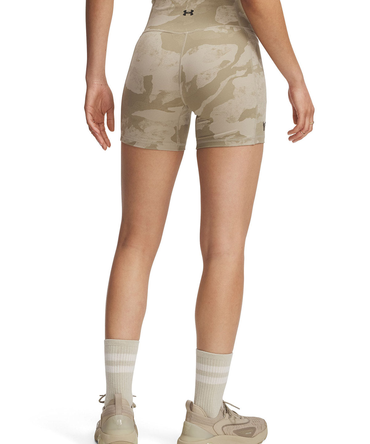 Calzas UA Project Rock Middy café para mujer