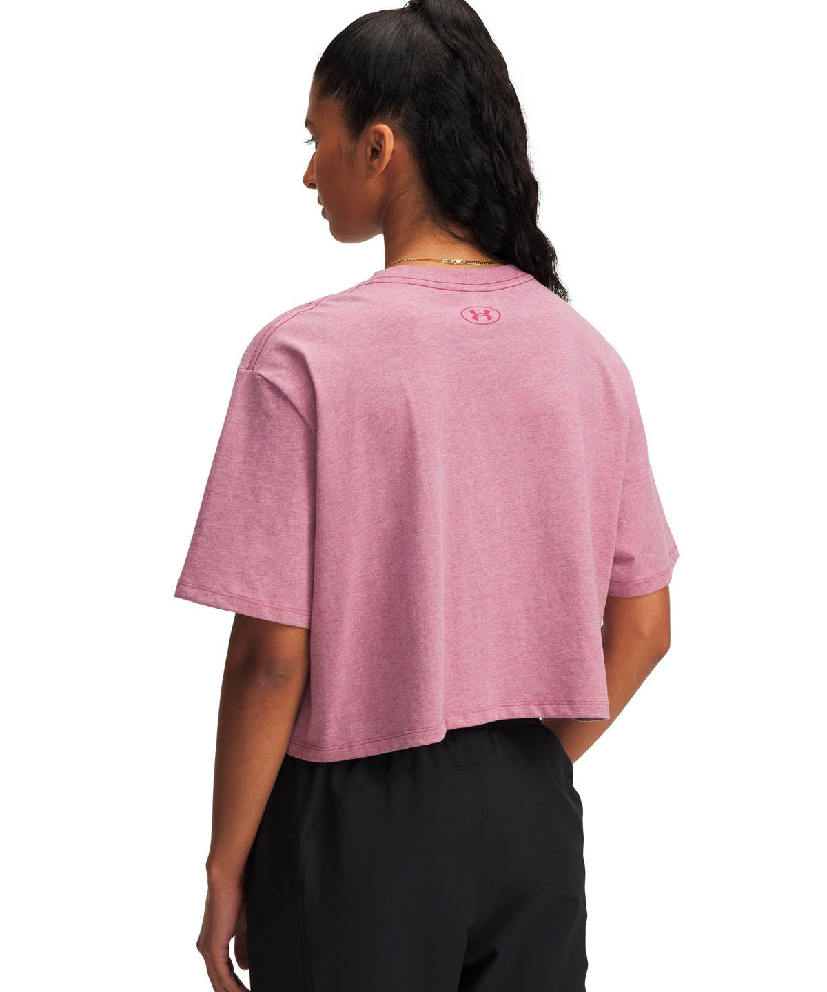 Polera manga corta Lifestyle para mujer Rival rosado Under Armour