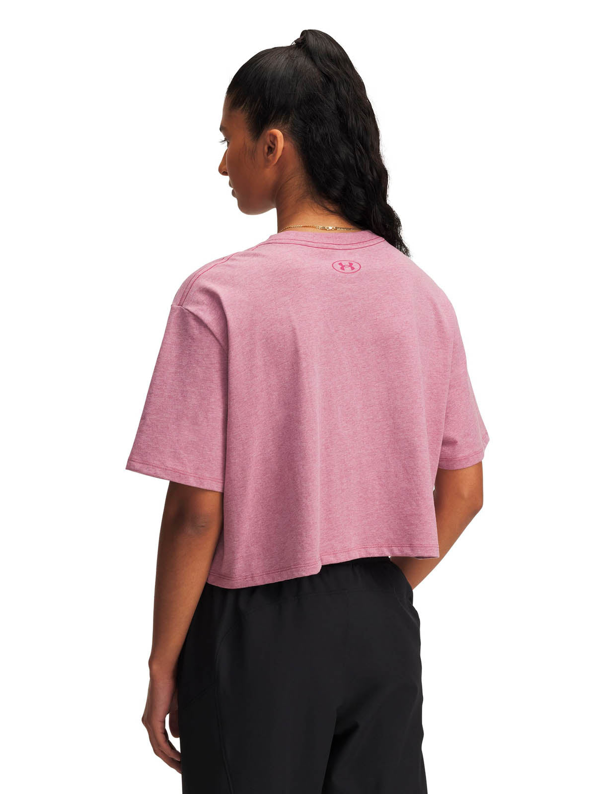 Polera manga corta Lifestyle para mujer Rival rosado Under Armour