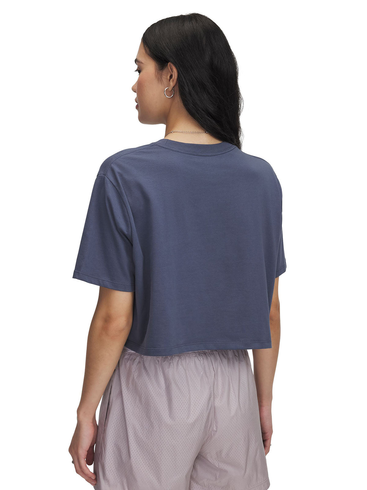 Polera manga corta mujer Under Armour floral gris para mujer