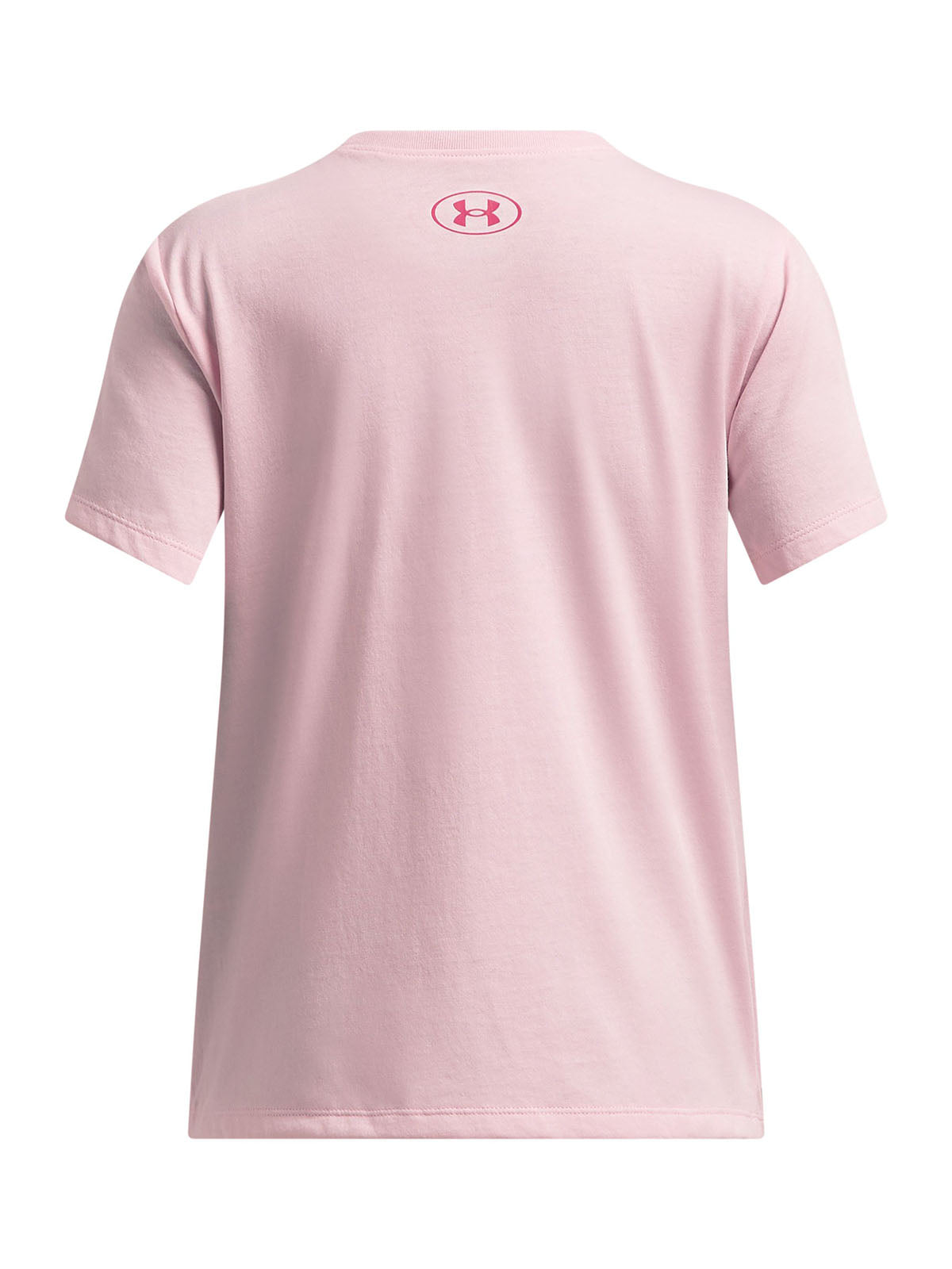 Polera manga corta Under Armour bubble rosado para niña