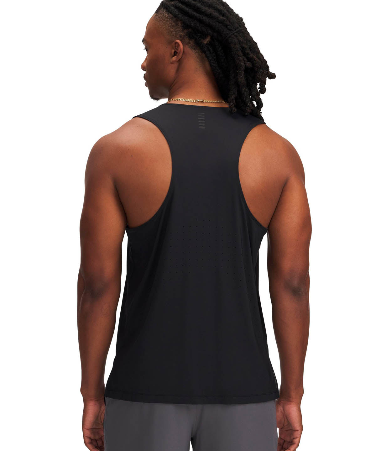 Polera Running para Hombre Launch Elite Singlet Negro Under Armour