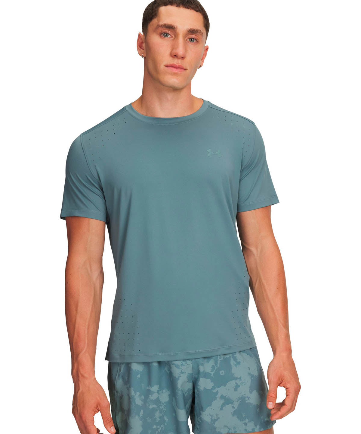 Polera manga corta Running para Hombre Launch Elite Verde Under Armour