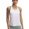 Polera sin mangas UA Tech Knockout blanco para mujer