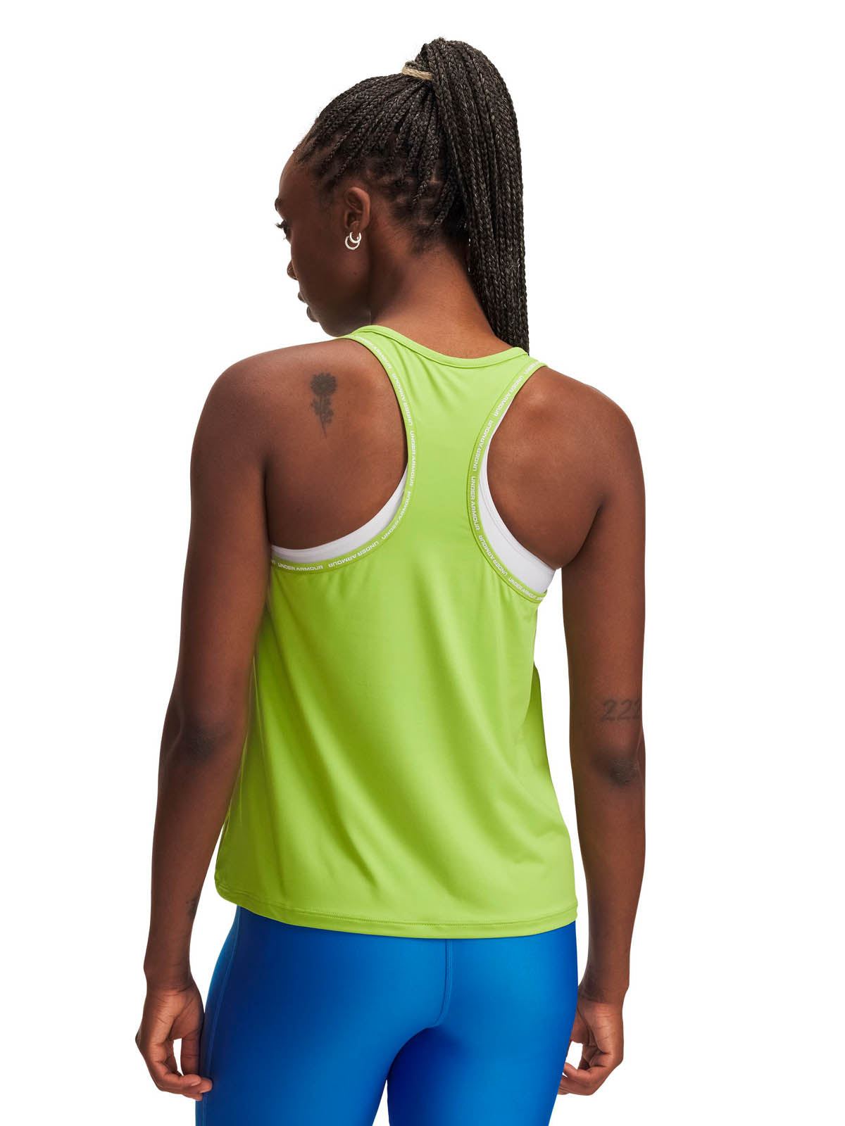 Polera sin mangas de entrenamiento para mujer Tech Knockout Verde Under Armour