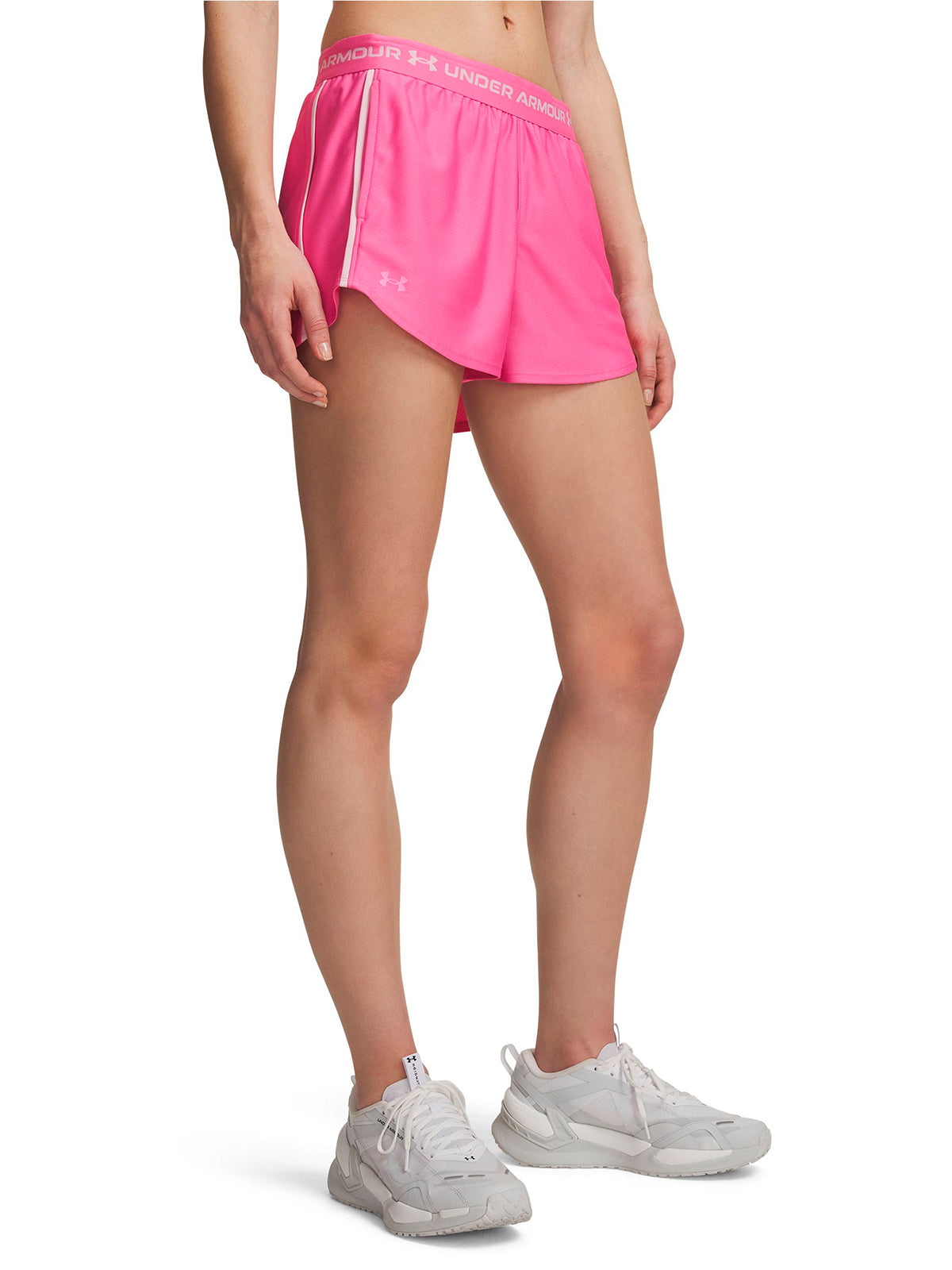 Short UA Tech Play Up rosada para mujer