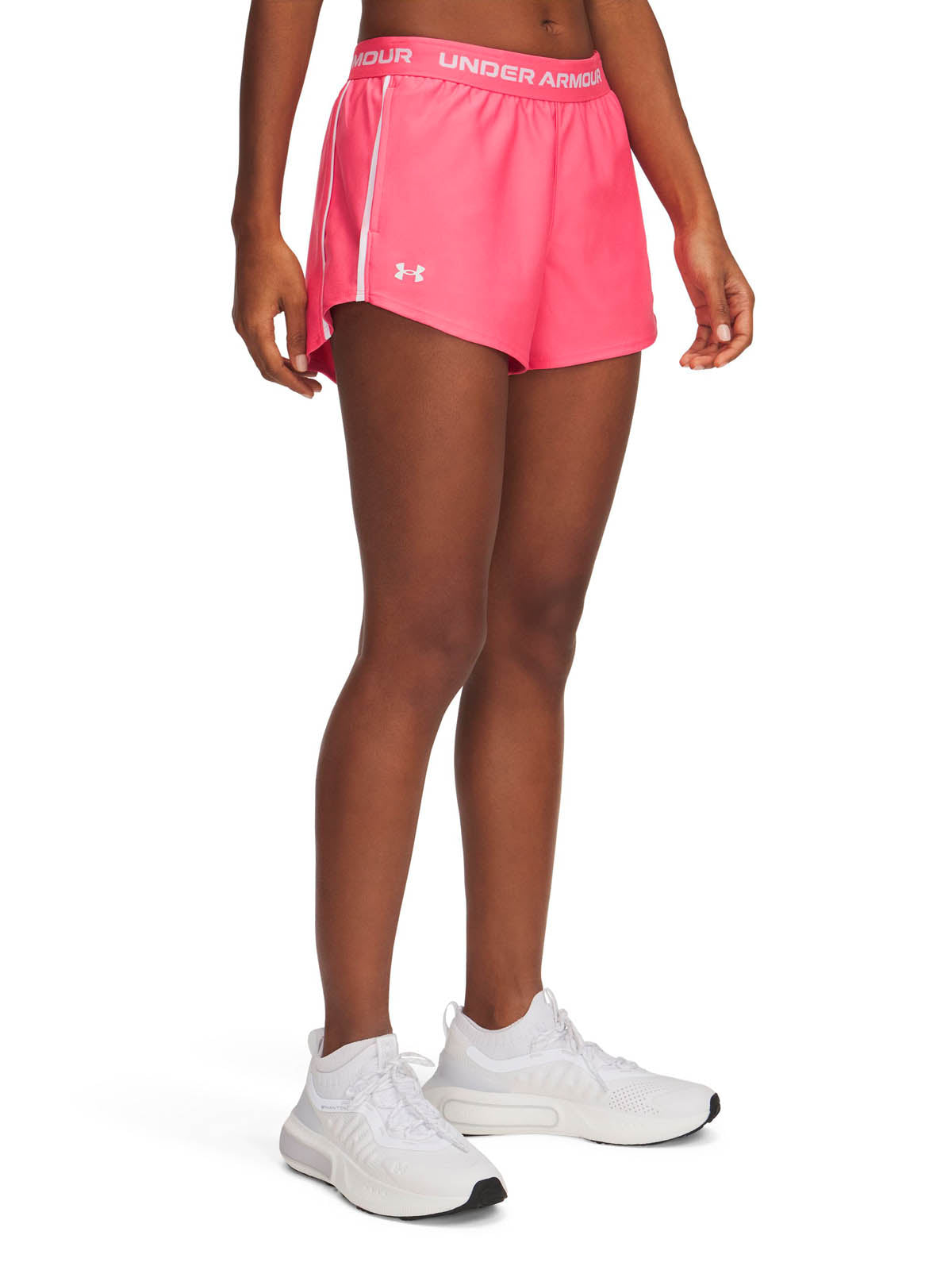 Shorts UA Tech Play Up rosado para mujer