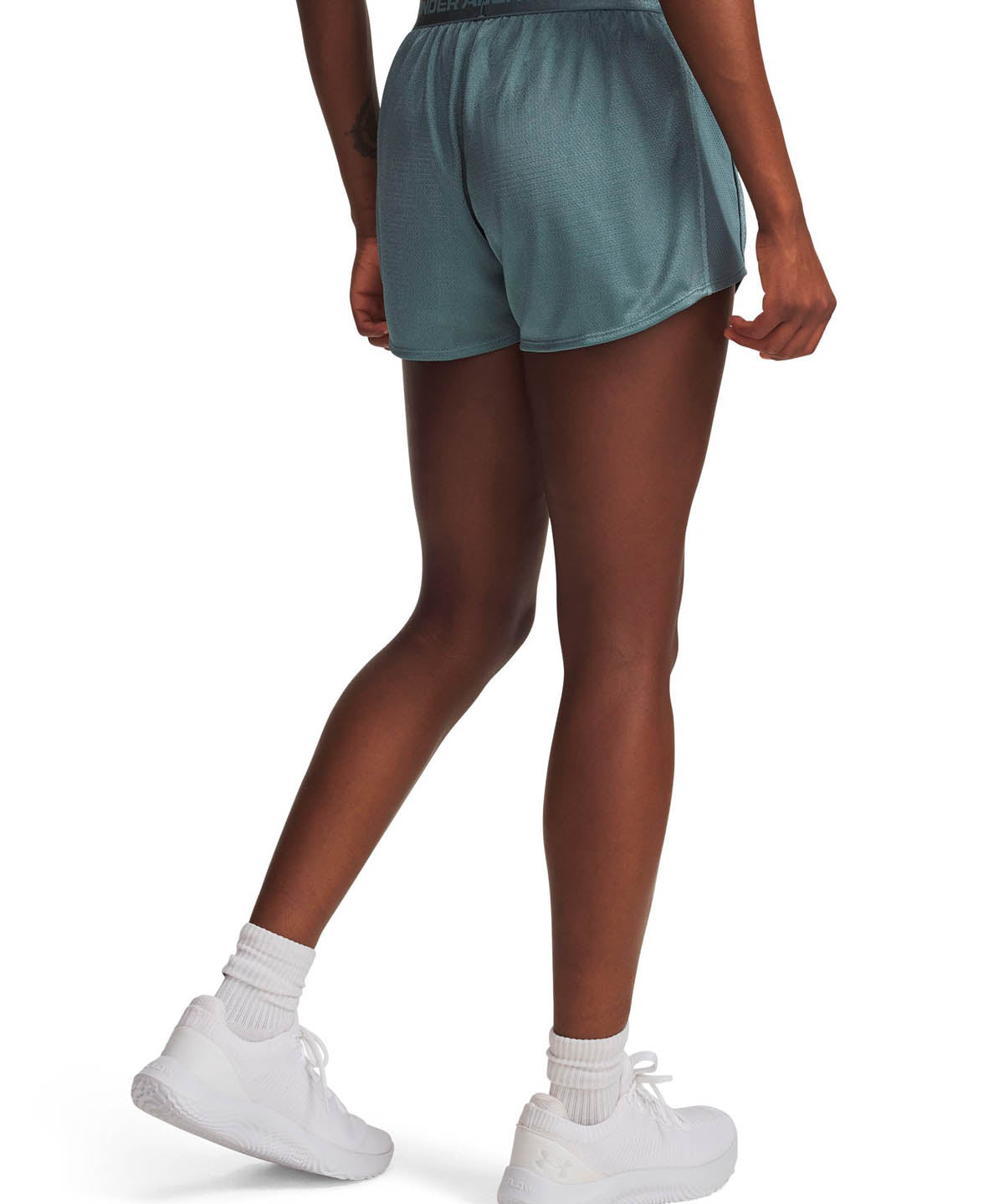 Short de entrenamiento para mujer Tech Play Up Shine Azul Under Armour