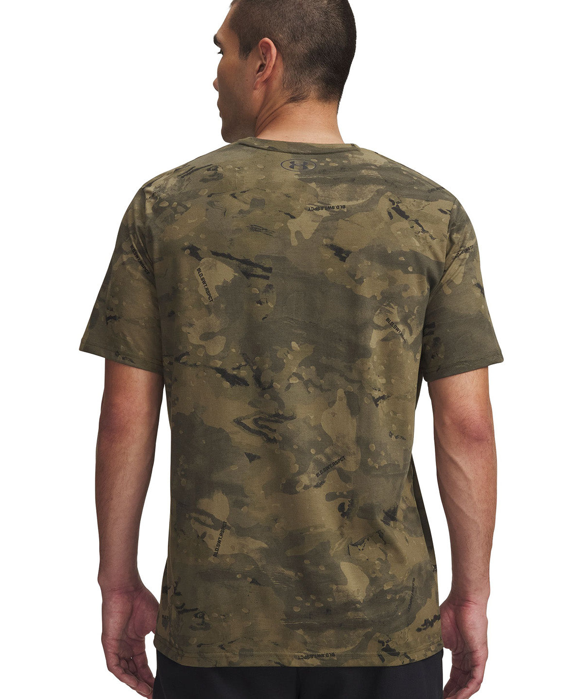 UA Project Rock Printed Polera manga corta verde para hombre