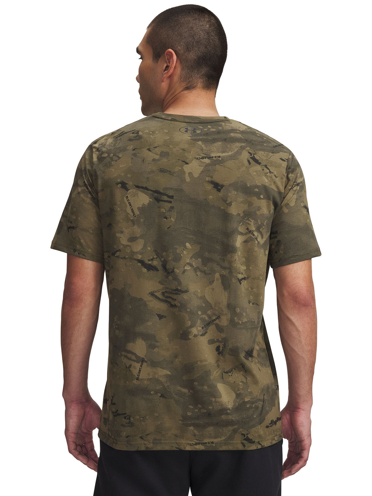 UA Project Rock Printed Polera manga corta verde para hombre
