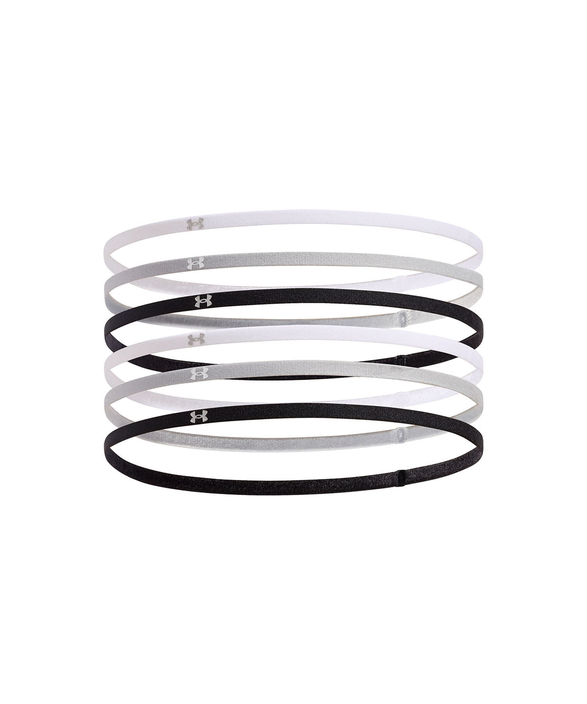 Cintillo mujer Under Armour mini elástico 6-pack negro
