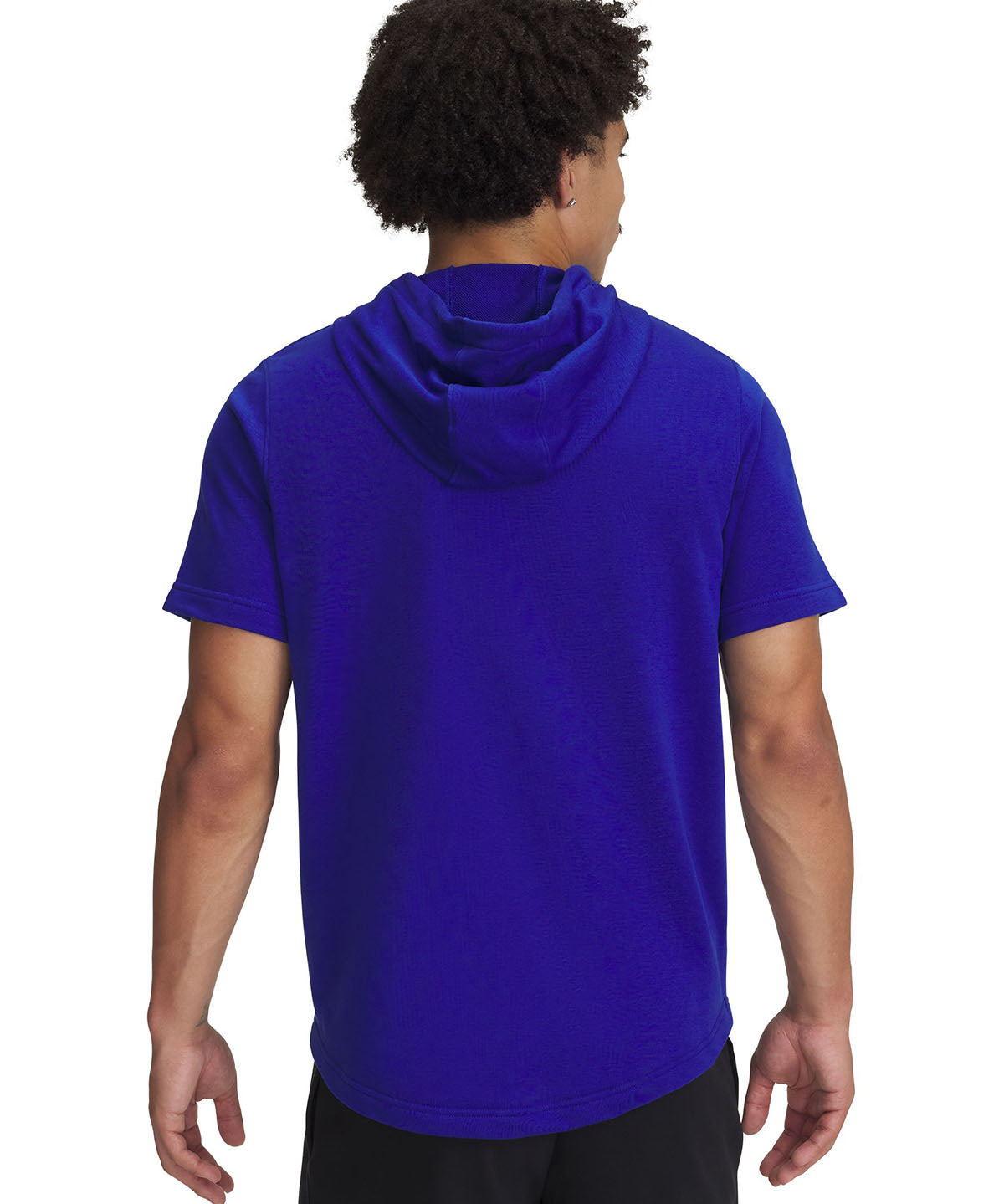 Polerón Project Rock terry manga corta azul para hombre Under Armour