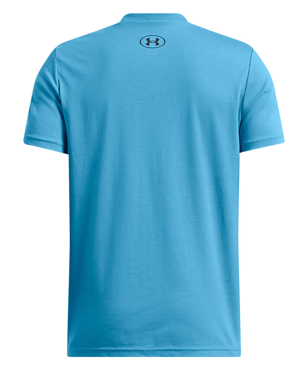 Polera manga corta Under Armour varsity azul para niño