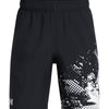 Shorts UA Tech Woven Graphic negro para niño