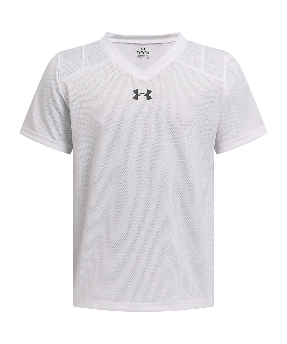 Polera manga corta Under Armour big win blanco para niños