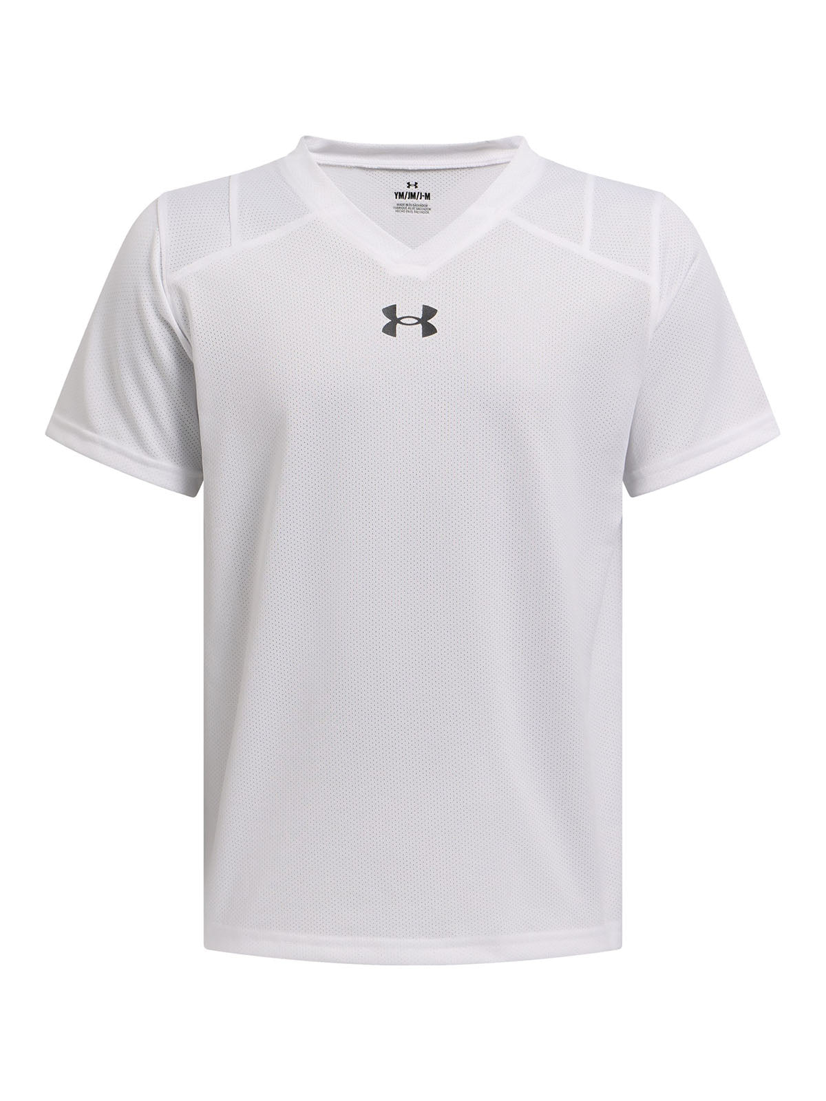 Polera manga corta Under Armour big win blanco para niños
