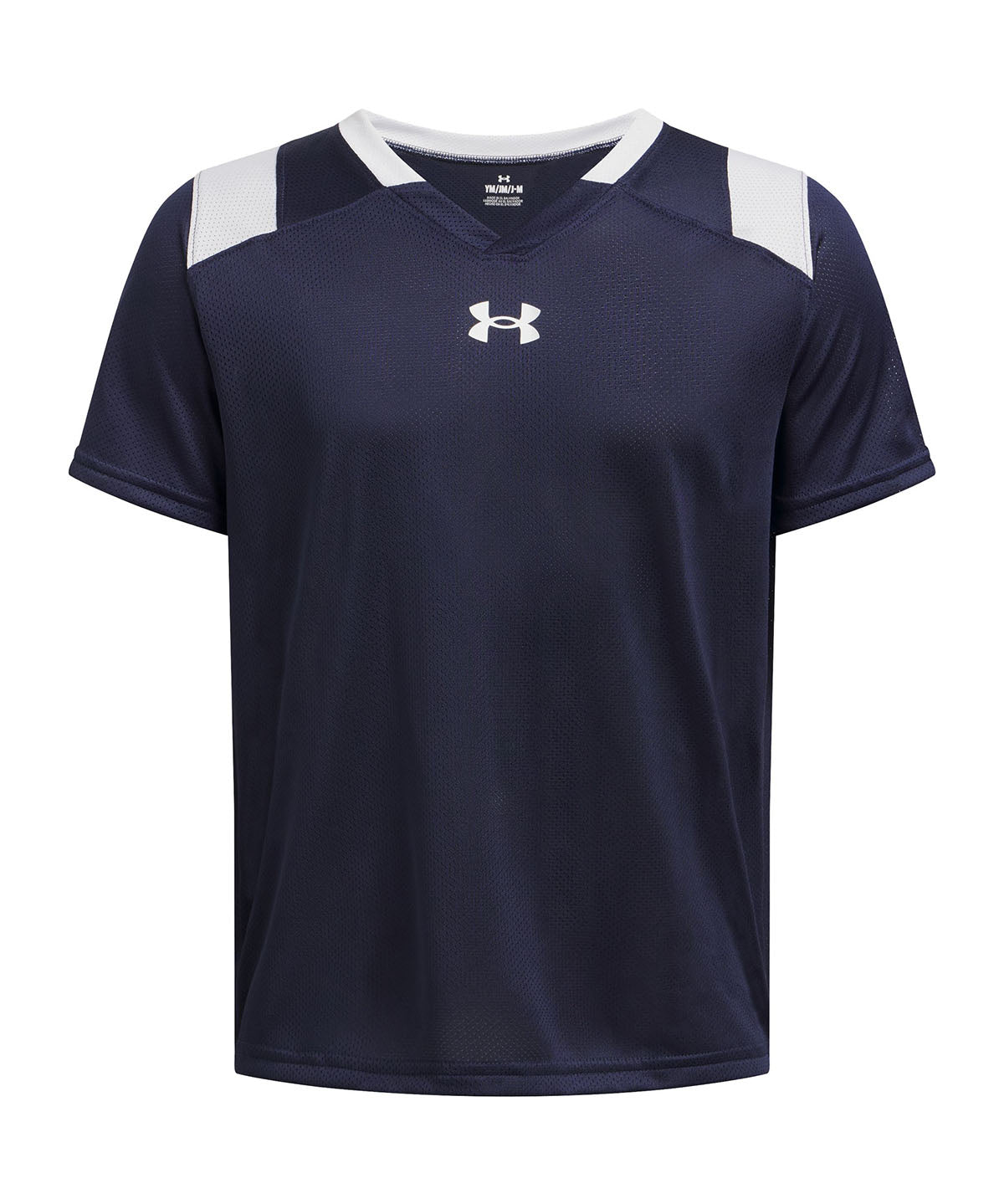 Polera manga corta Under Armour big win azul marino para niños