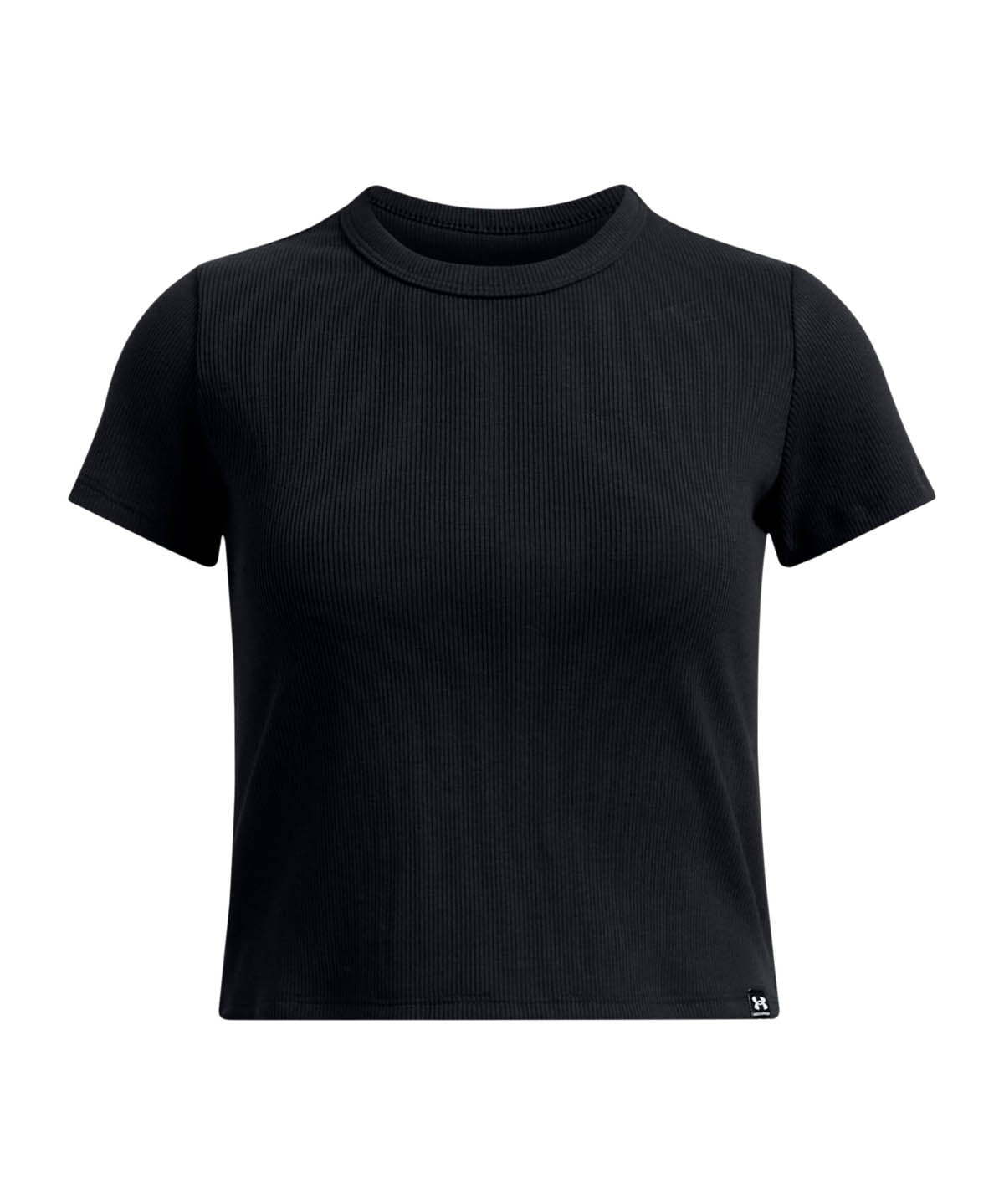 Polera manga corta Lifestyle para niña Rival Rib negro Under Armour