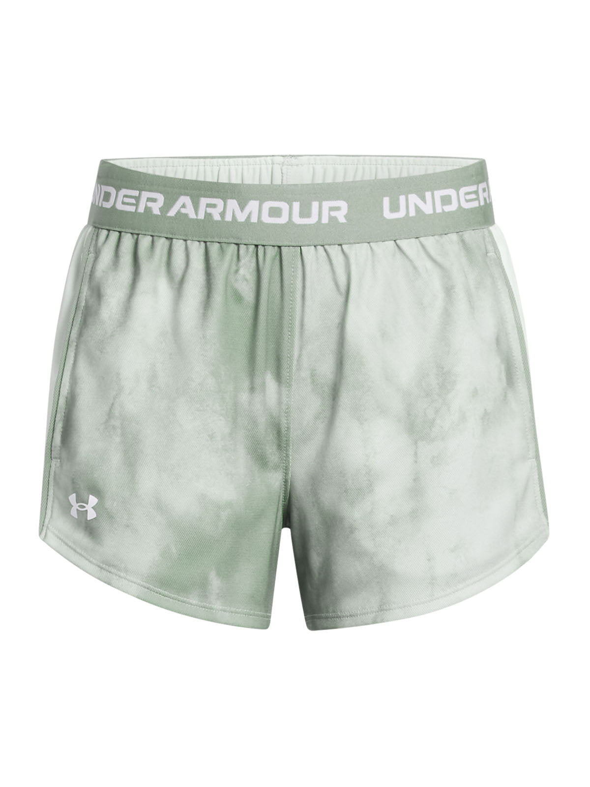 Shorts UA Tech Play Up Printed verde para niña