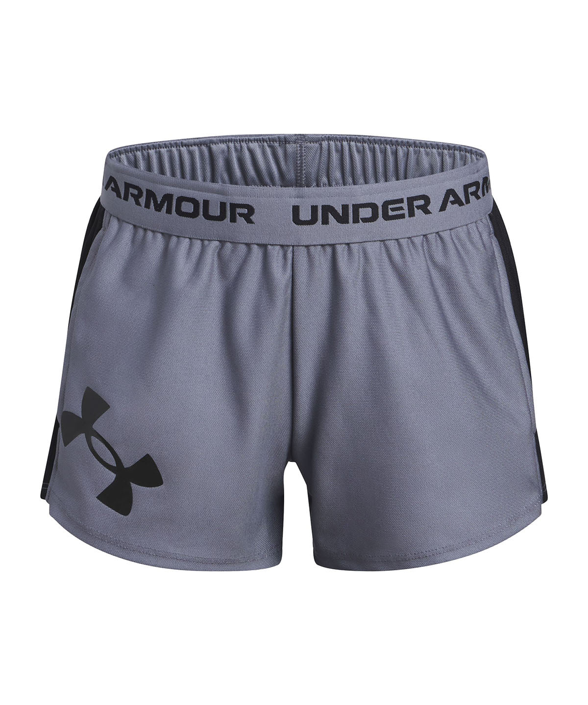 Shorts Under Armour tech play up logo gris para niñas