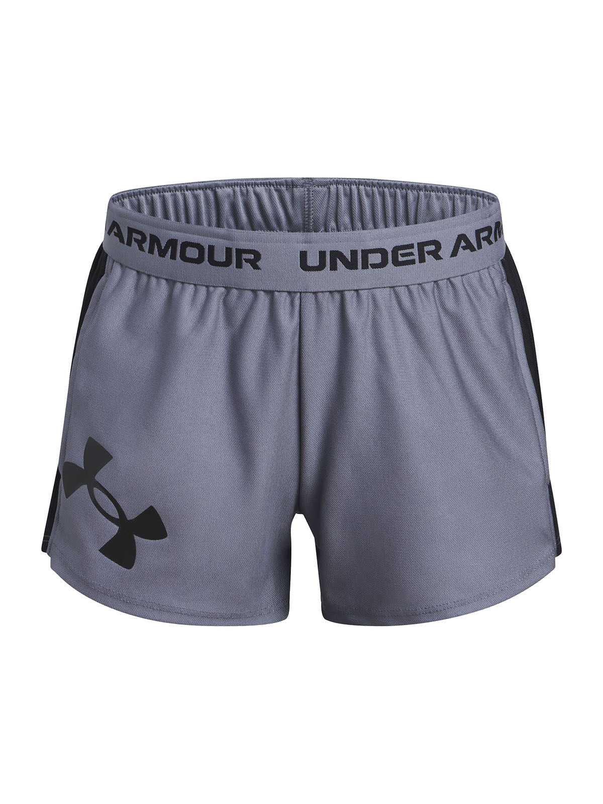 Shorts Under Armour tech play up logo gris para niñas