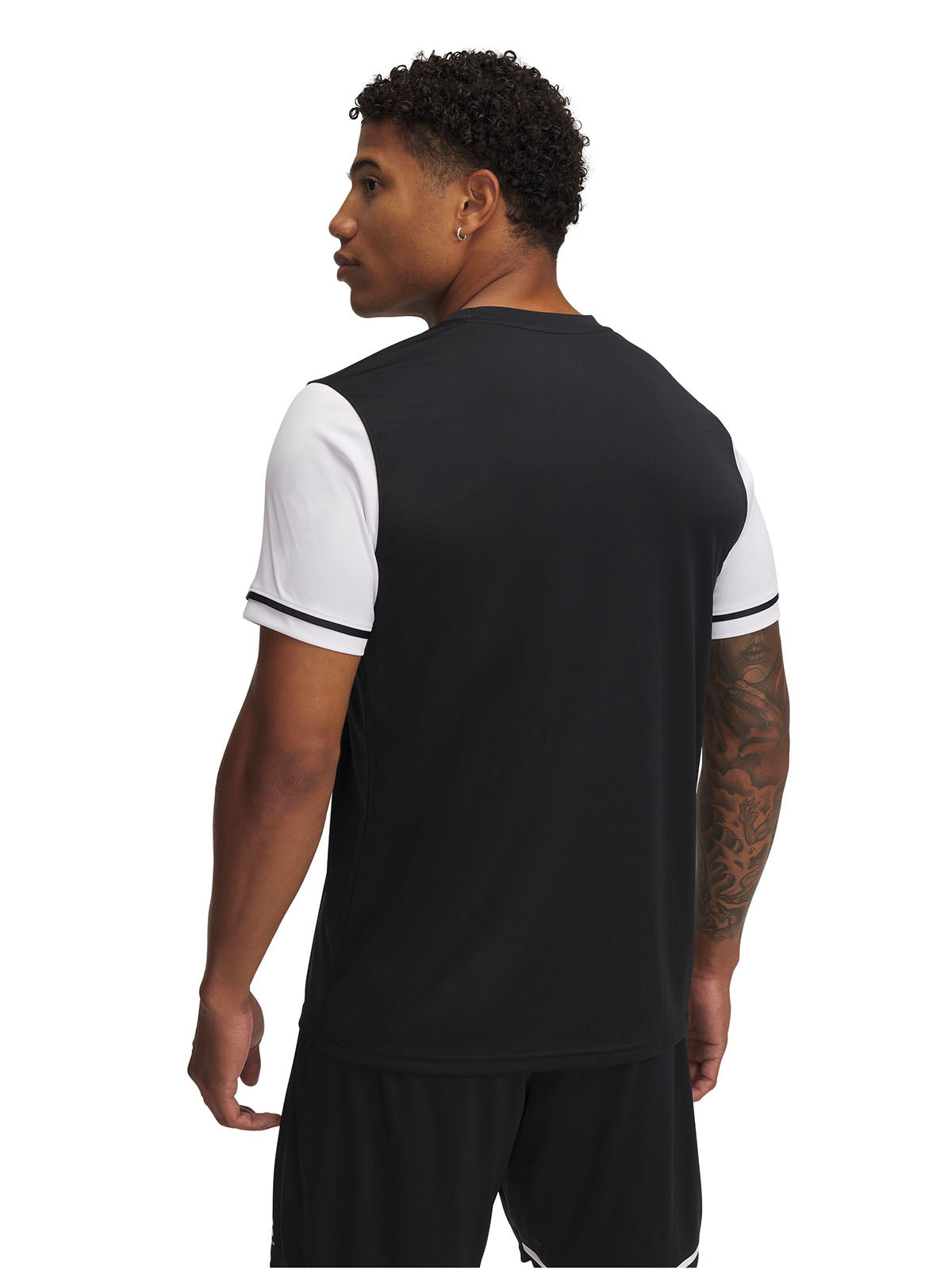 Polera manga corta UA Challenger negro para hombre