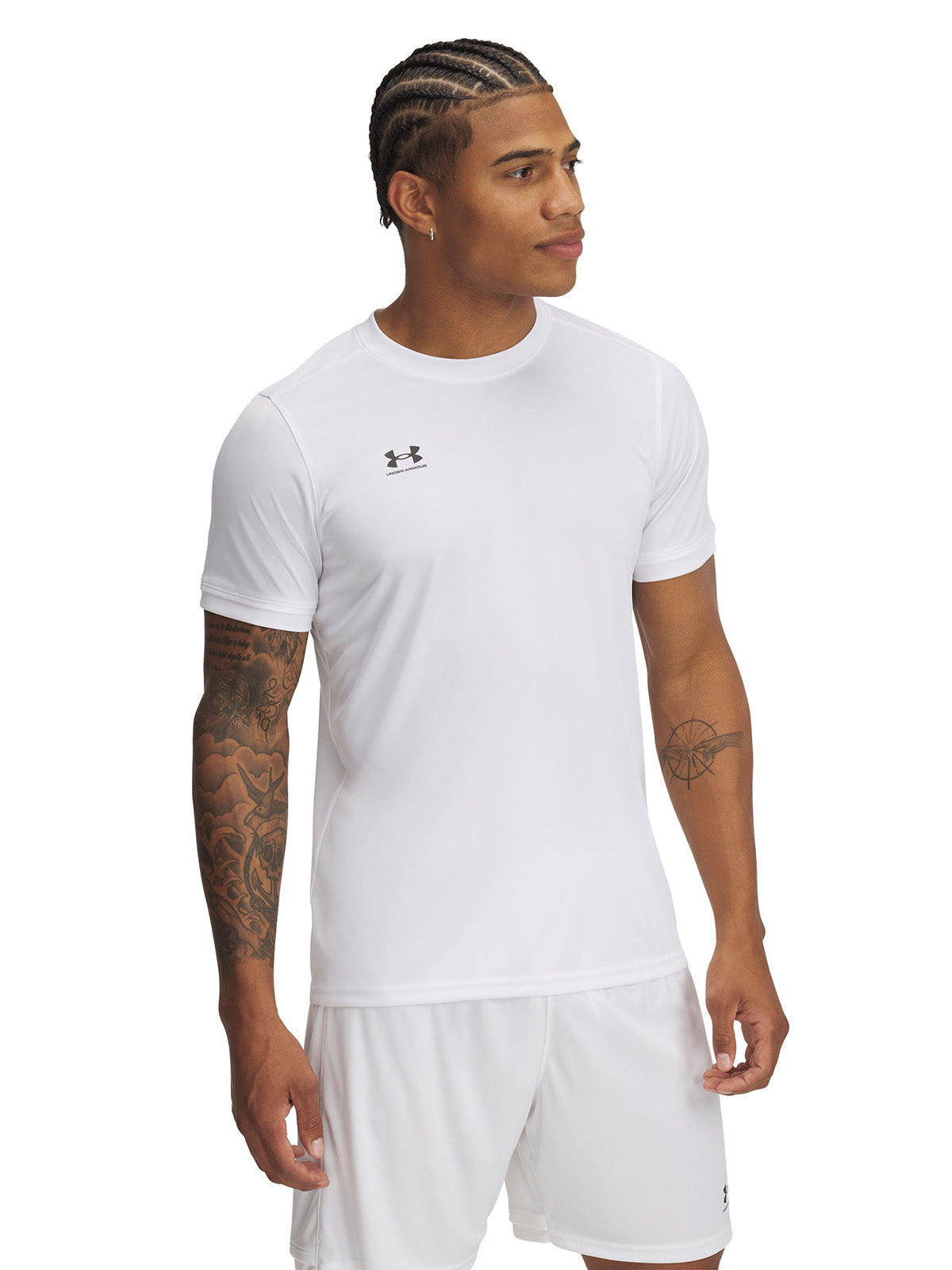 UA Challenger Jersey Polera Manga Corta blanco para hombre