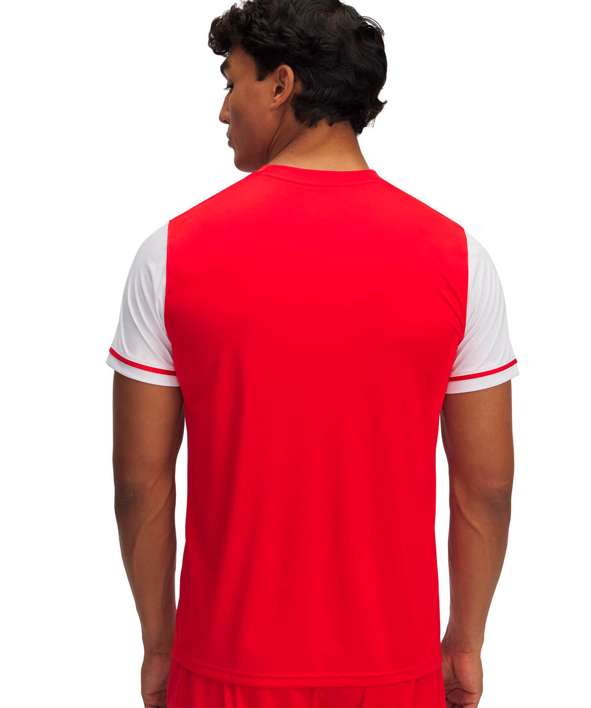 Polera manga corta UA Challenger rojo para hombre