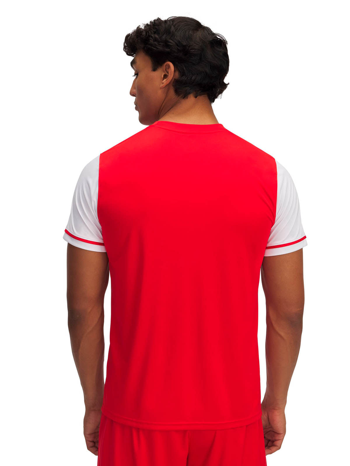 Polera manga corta UA Challenger rojo para hombre