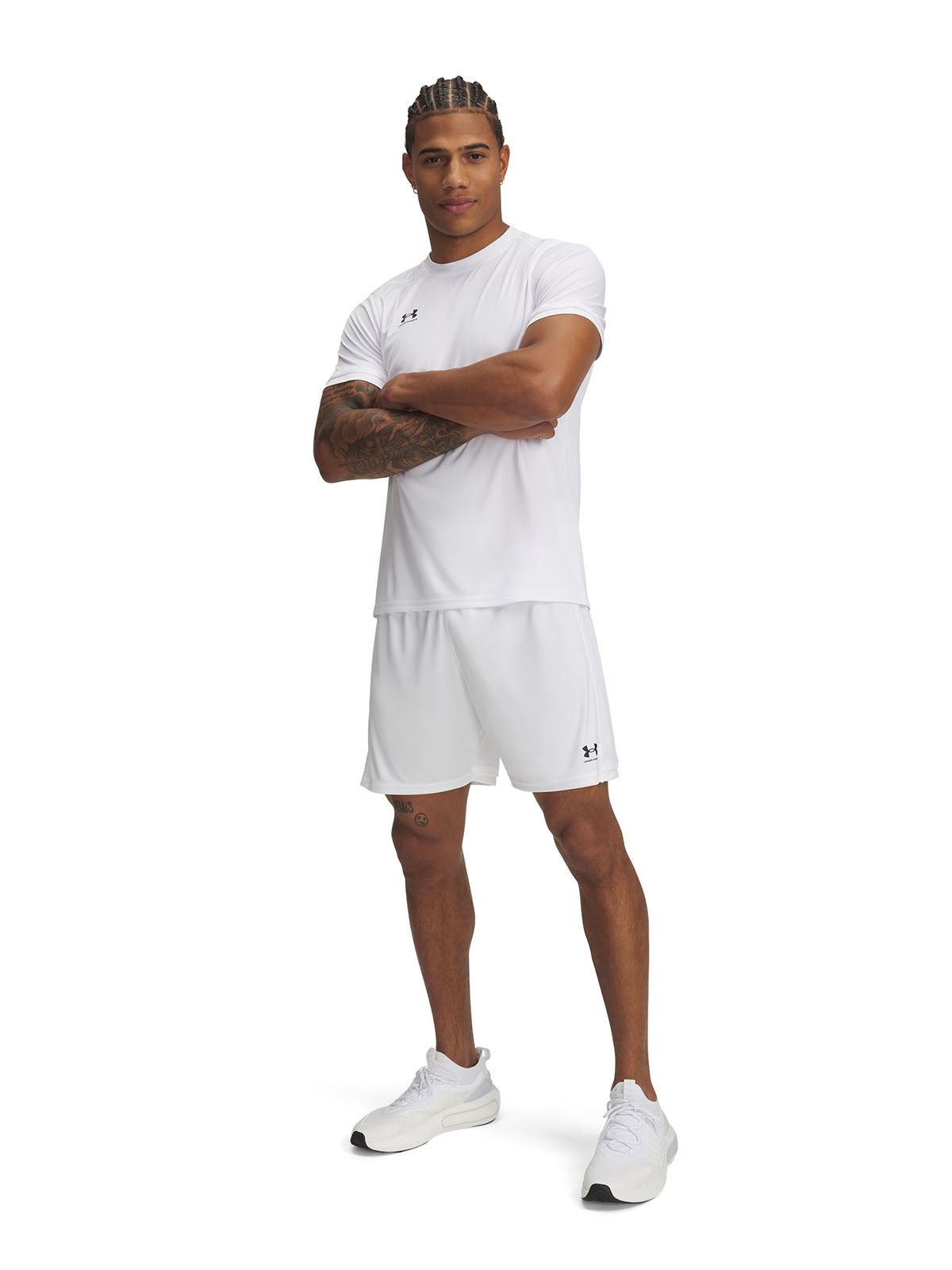 Shorts UA Challenger blanco para hombre